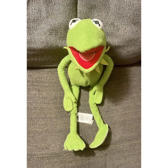 Disney Store KERMIT The FROG 18"   Stuffed Animal MUPPETS Plush Sesame Street - Picture 1 of 5